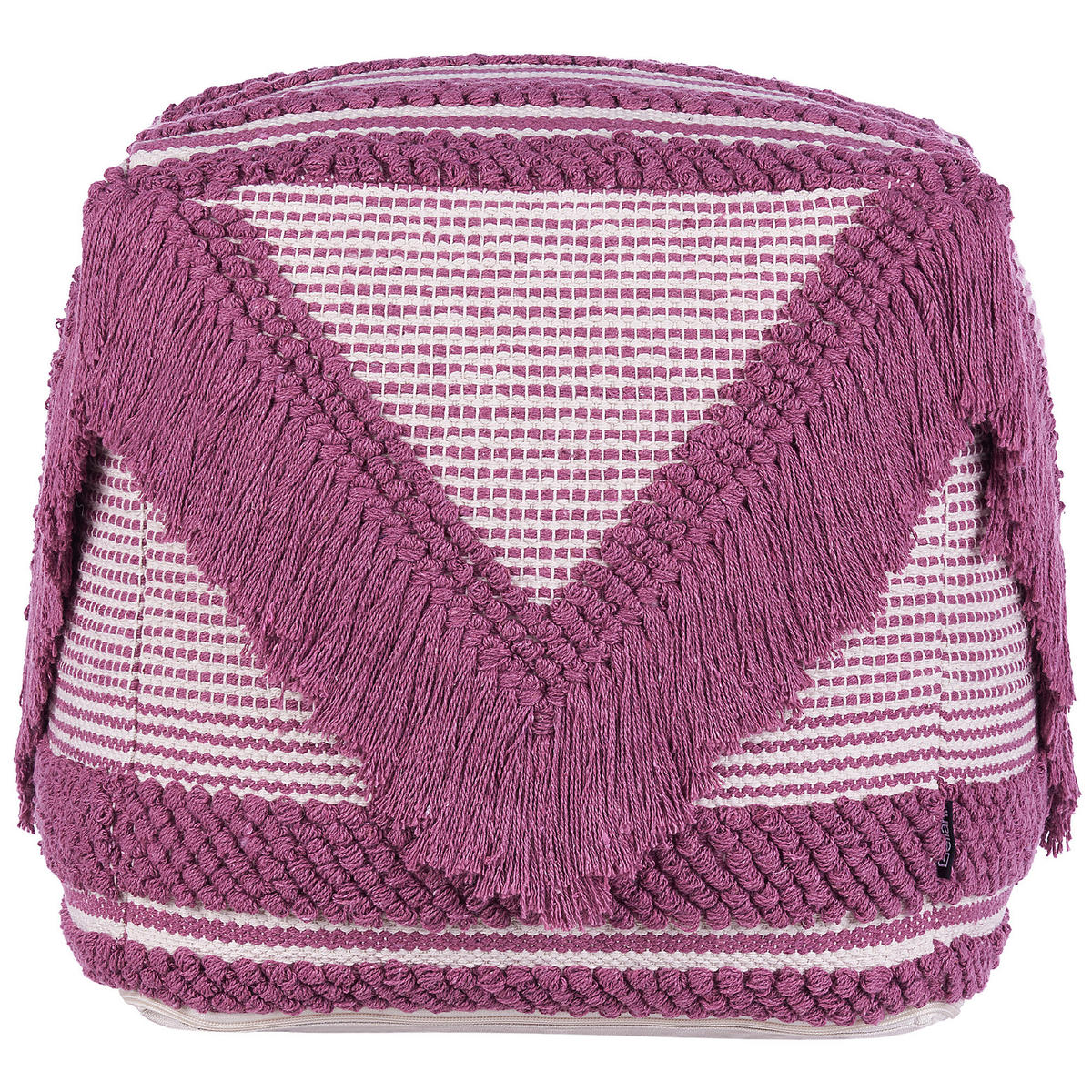 POUF Kochi 42/44/40 cm - Pink, Kunststoff/Textil (44/40/42cm) - Beliani