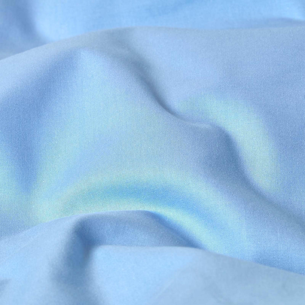 KISSENBEZUG für V-Form-Kissen, Perkal, Fadendichte 200 - Blau, Textil (38/76cm) - Homescapes