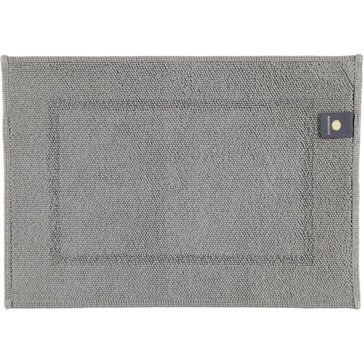 BADEMATTEN PEARL KIESEL - 85 - Grau, Textil (50/70cm) - Rhomtuft