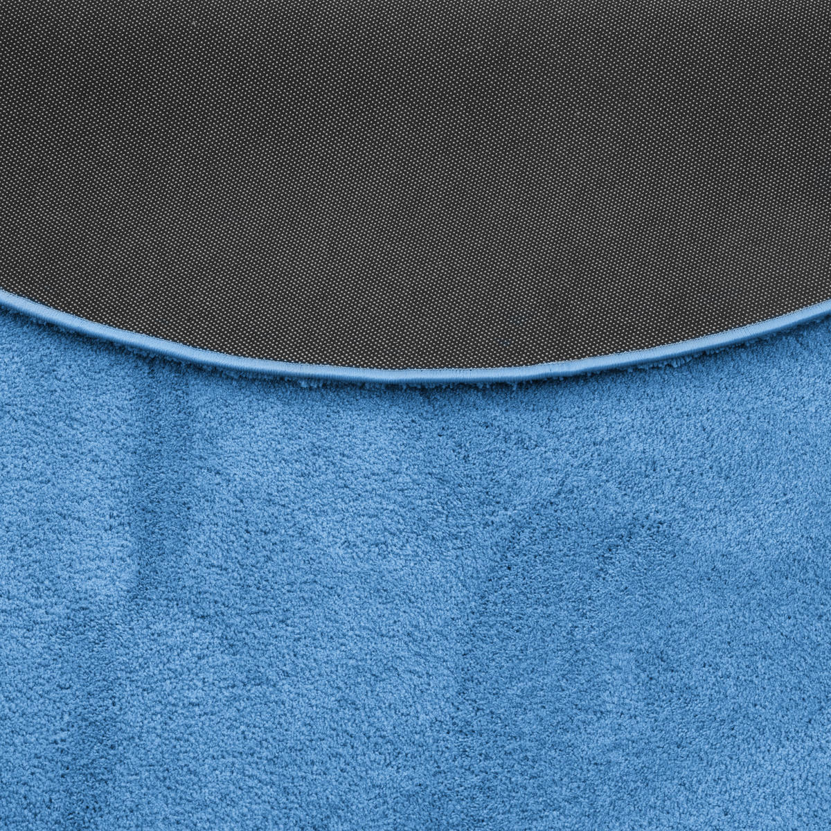 HOCHFLOR SUPER SOFT TEPPICH SILKY RUND - Blau, Textil (160/160cm) - Pergamon