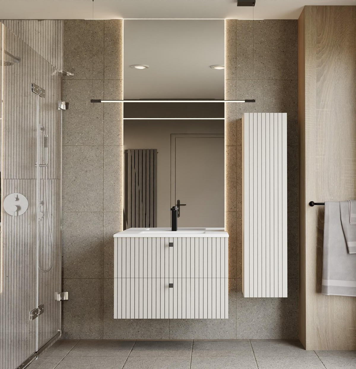 MASCĂ PENTRU LAVOAR cașmir 80/57/46 - cașmir, compozit lemnos (80/57/46cm) - RAUMHIRSCH FURNITURE