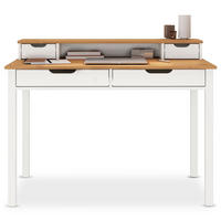 SCHREIBTISCH RAUL - Eichefarben/Weiß, Holz (54/114/87cm) - IDIMEX