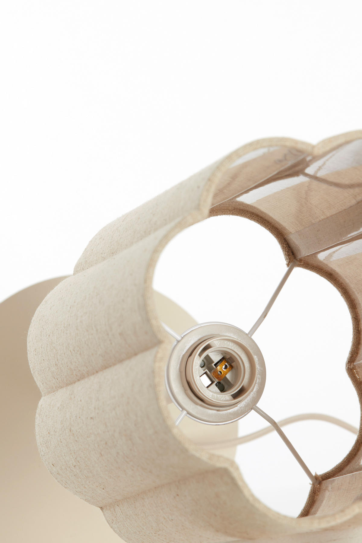 TISCHLAMPE Fringe Braun Ø20/70 cm - Braun, Metall (20/20/70cm) - Light & Living