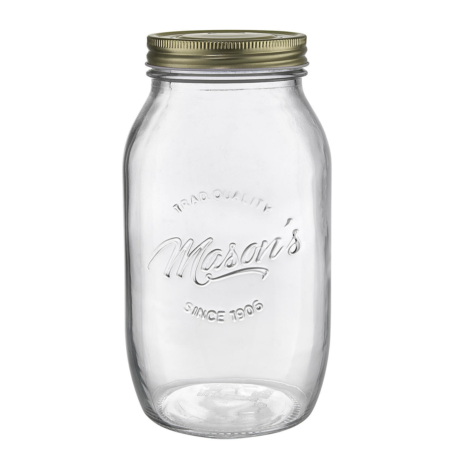 AUFBEWAHRUNGSGLAS Mason's - Transparent, Glas/Metall (11/21/11cm) - Butlers