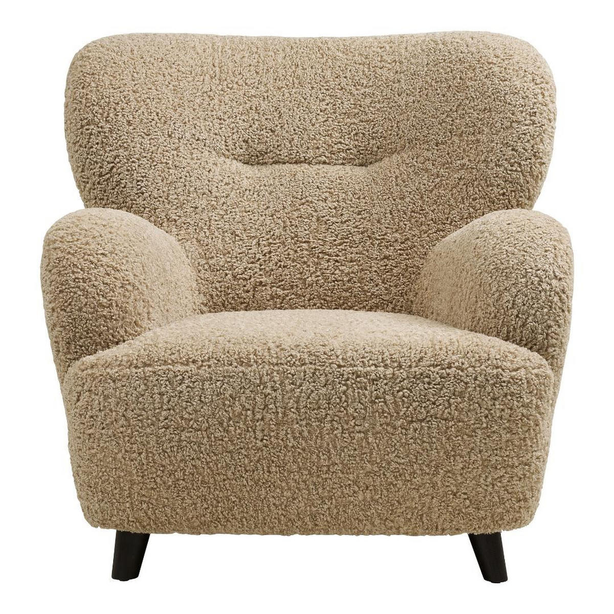 SESSEL, Disa, Braun, Polyester, 84 x 86 x 87 cm - Braun, Textil (84/87/86cm) - ebuy24