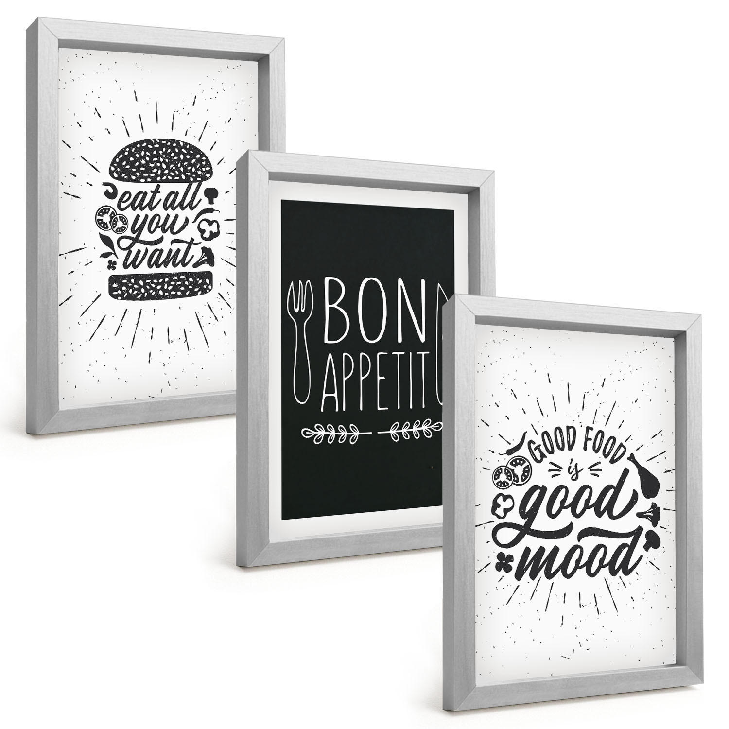 Tulup Bilder Silber 20x30 cm