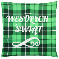 KISSENBEZUG Weihnachts Dekokissenbezug 44x44cm - Grün, Textil (45/45cm) - KRUMAD