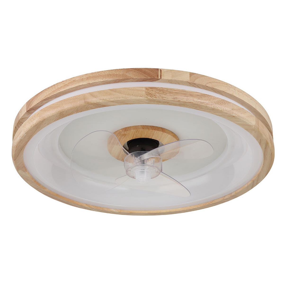LED DECKENLEUCHTE Braun Holzoptik - Braun, Holz (50/50/12.5cm) - Globo Lighting