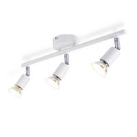 STRAHLER Flensburg 3-flammig 40/8/13.5 cm - Weiß, Metall (40/8/13.5cm) - Nettlife