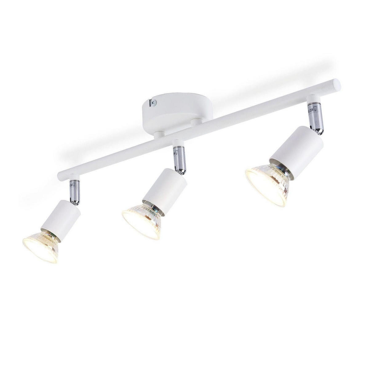 STRAHLER Flensburg 3-flammig 40/8/13.5 cm - Weiß, Metall (40/8/13.5cm) - Nettlife