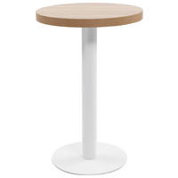 BISTROTISCH Hellbraun 50 Cm Mdf - Hellbraun, Holzwerkstoff (50/75/3.8cm) - vidaXL