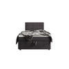 BOXBETT FADO 1 90x200, mit Matratze H3 und Topper, Cosmic 97 - Grau, Holz/Kunststoff (90/200cm) - Bedante