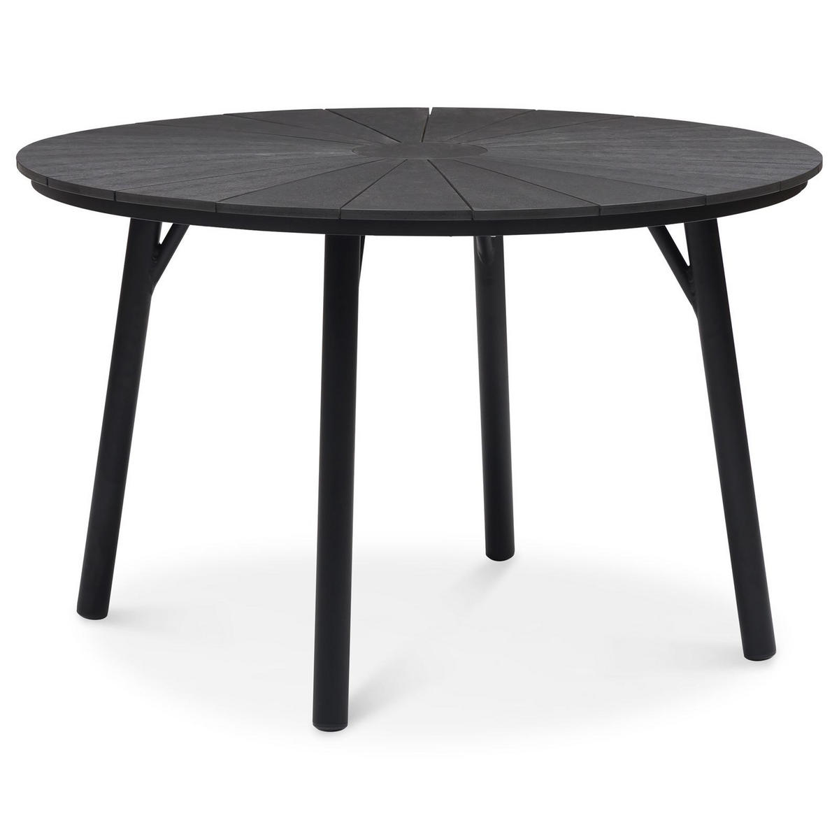 GARTENTISCH AGAPE - Schwarz, Metall (120/120/75cm) - IDIMEX