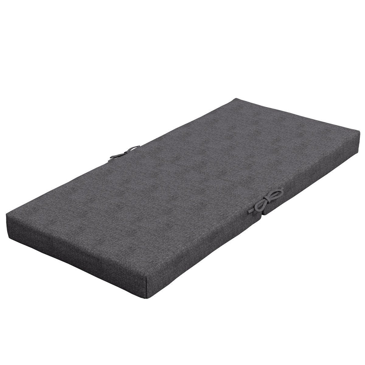 SITZKISSEN DE-17702 Dunkelgrau - Dunkelgrau, Textil (112/51/8cm) - ComfortXL