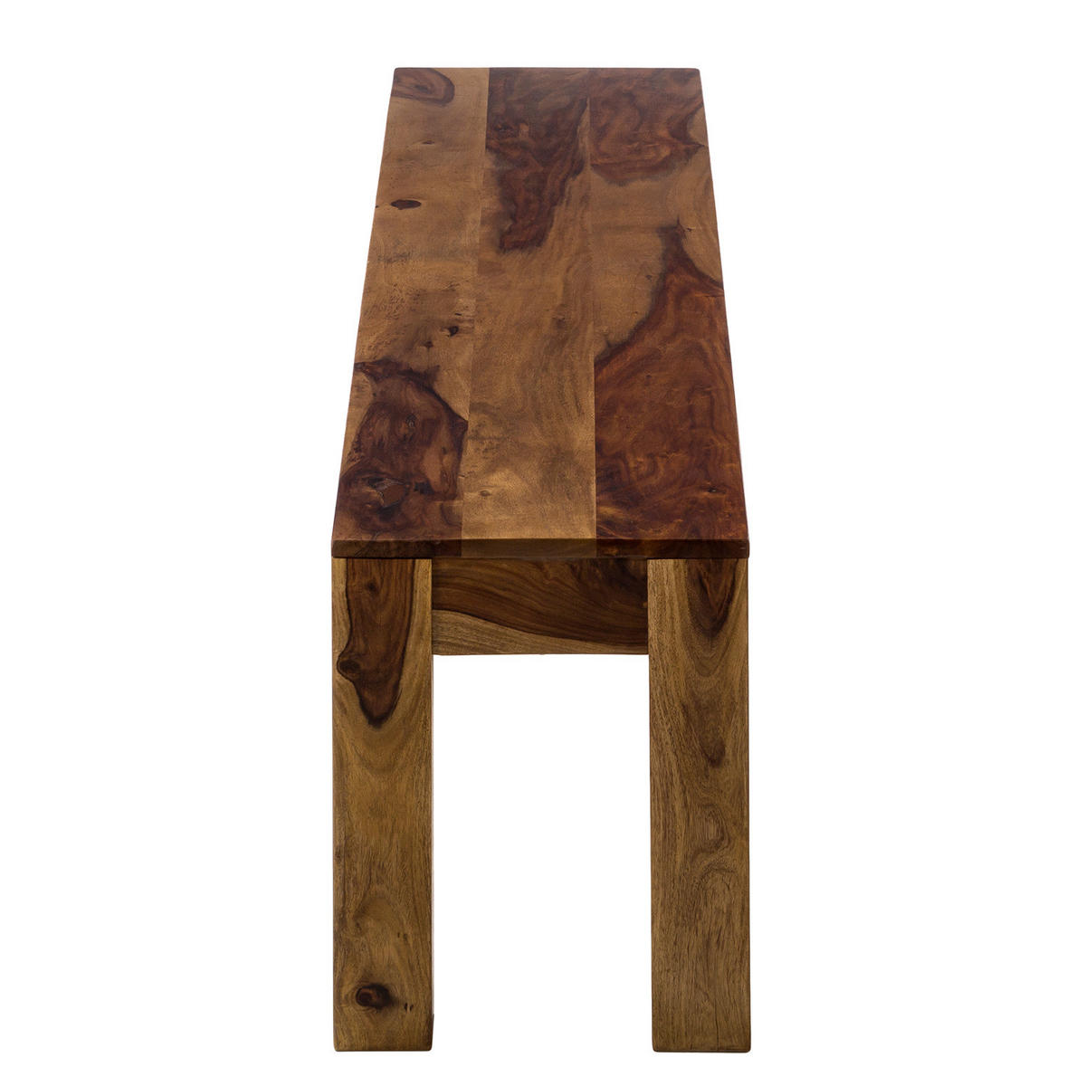 SITZBANK - Sheesham massiv - Sheeshamfarben, Holz (180/45/35cm) - home24