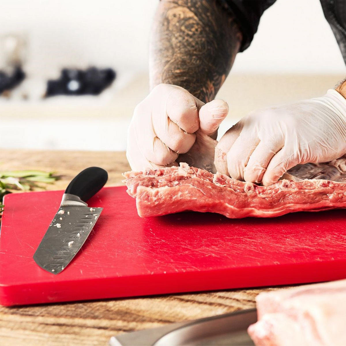 SANTOKU-MESSER MOTION Schwarz Silber - Schwarz, Metall (31cm) - Orion 