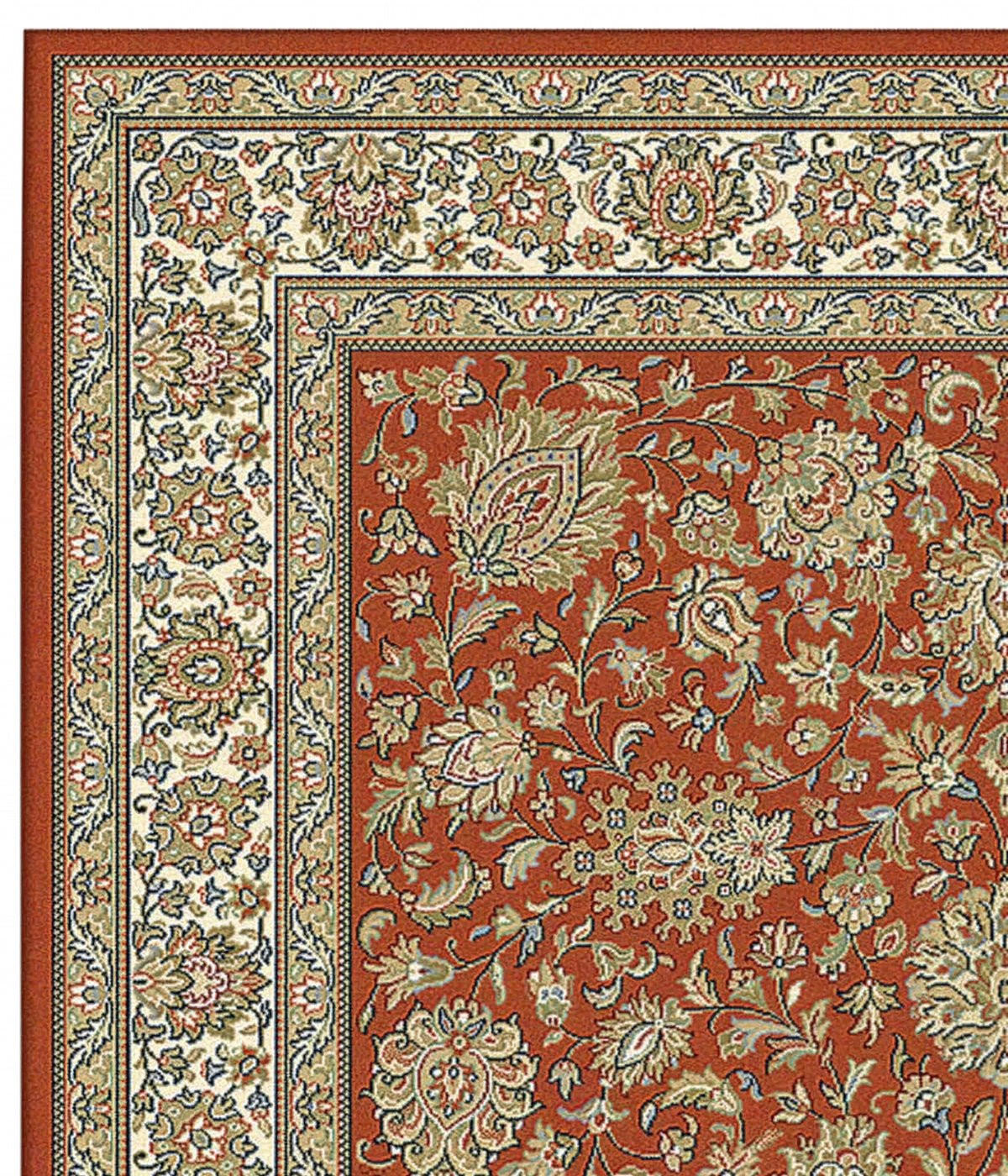 DESIGN Teppich mit Blumenmuster rot - Rot, Textil (200/290cm) - AFK Living