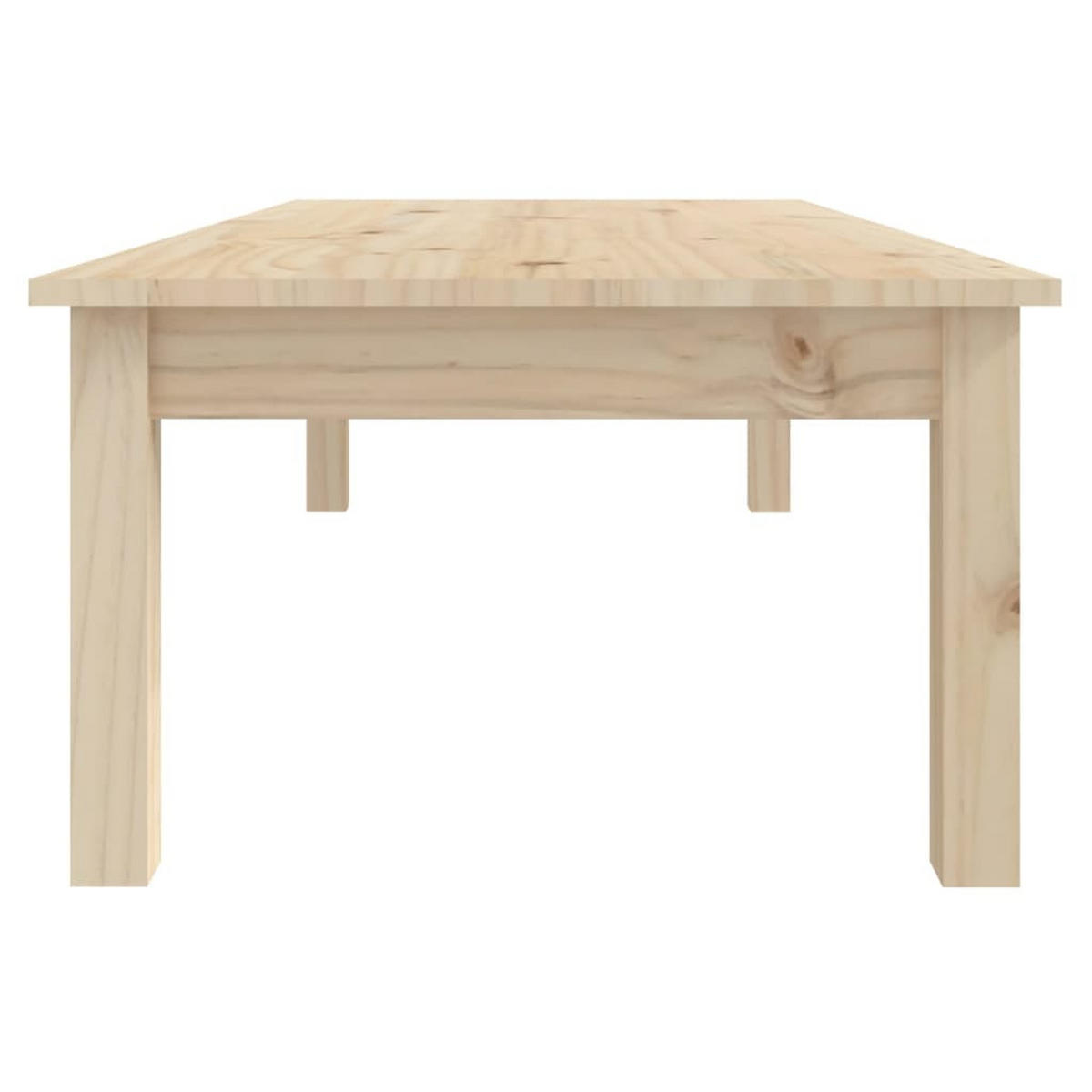 COUCHTISCH 110x50x30 cm Massivholz Kiefer - Hellbraun, Holz (110/50/30cm) - furnicato