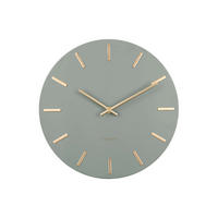 WANDUHR Charm Ø30 cm - Grün, Metall (30/30/3.5cm) - Karlsson