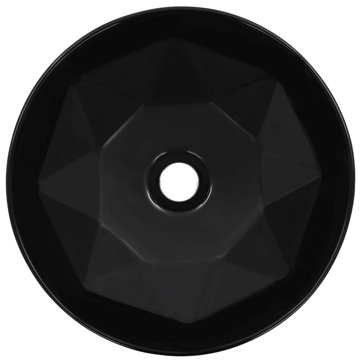 WASCHBECKEN Lambert 36/36/14 cm - Schwarz, Keramik (36/14/36cm) - Nettlife
