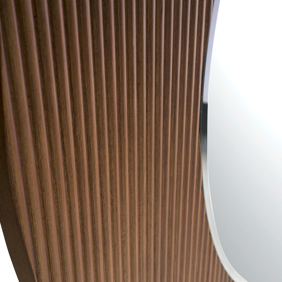 WANDSPIEGEL Wandspiegel Runden walnussfarbenes Holz Ø110/3 cm - Walnussfarben, Holz (110/3/110cm) - ANGEL CERDA