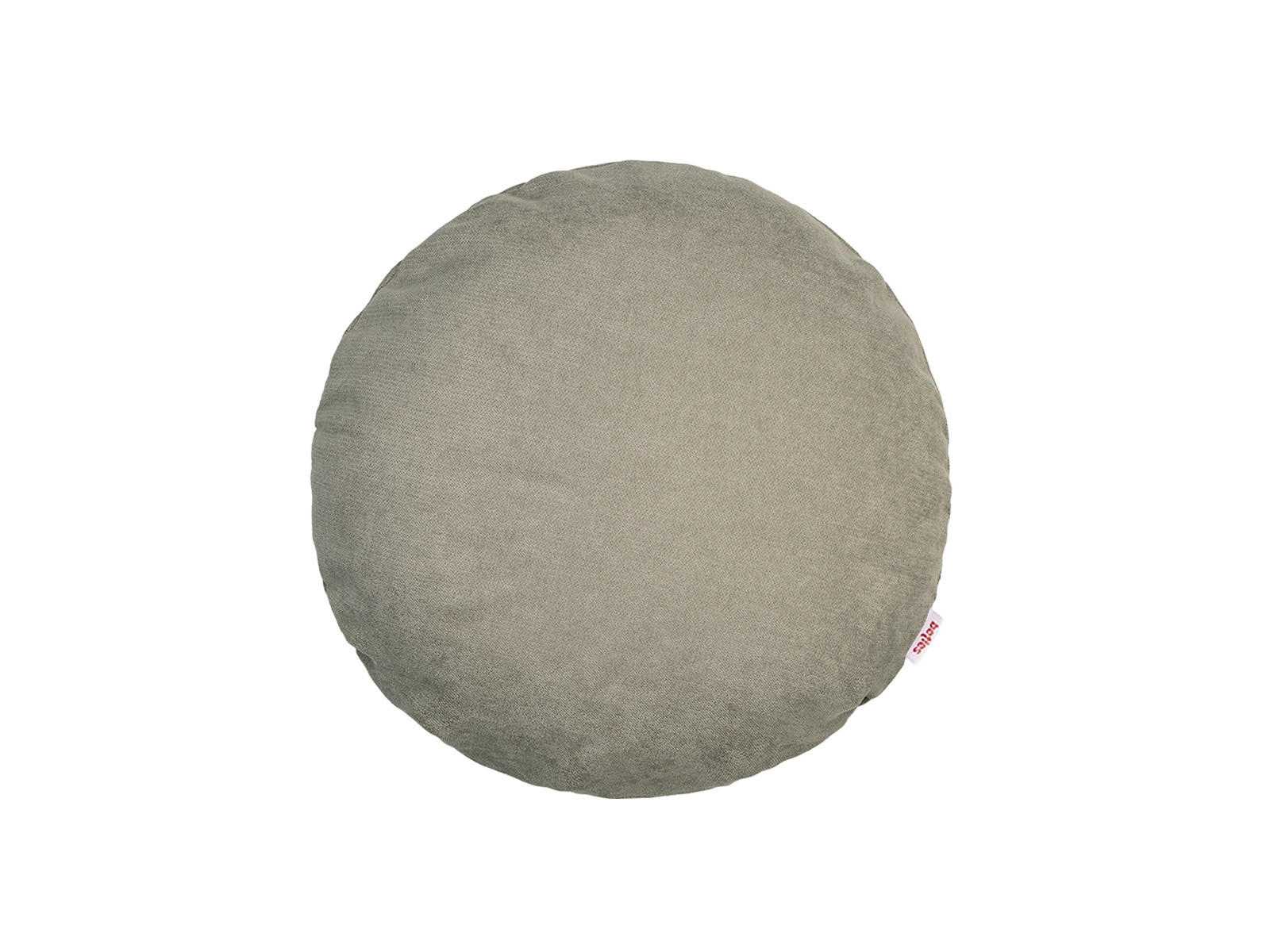 KISSENHÜLLE Rund FarbTon Chenille-Haptik greig-taupe 40 cm Ø - Taupe, Textil (40/40cm) - beties Heimtextil