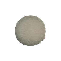 KISSENHÜLLE Rund FarbTon Chenille-Haptik greig-taupe 40 cm Ø - Taupe, Textil (40/40cm) - beties Heimtextil