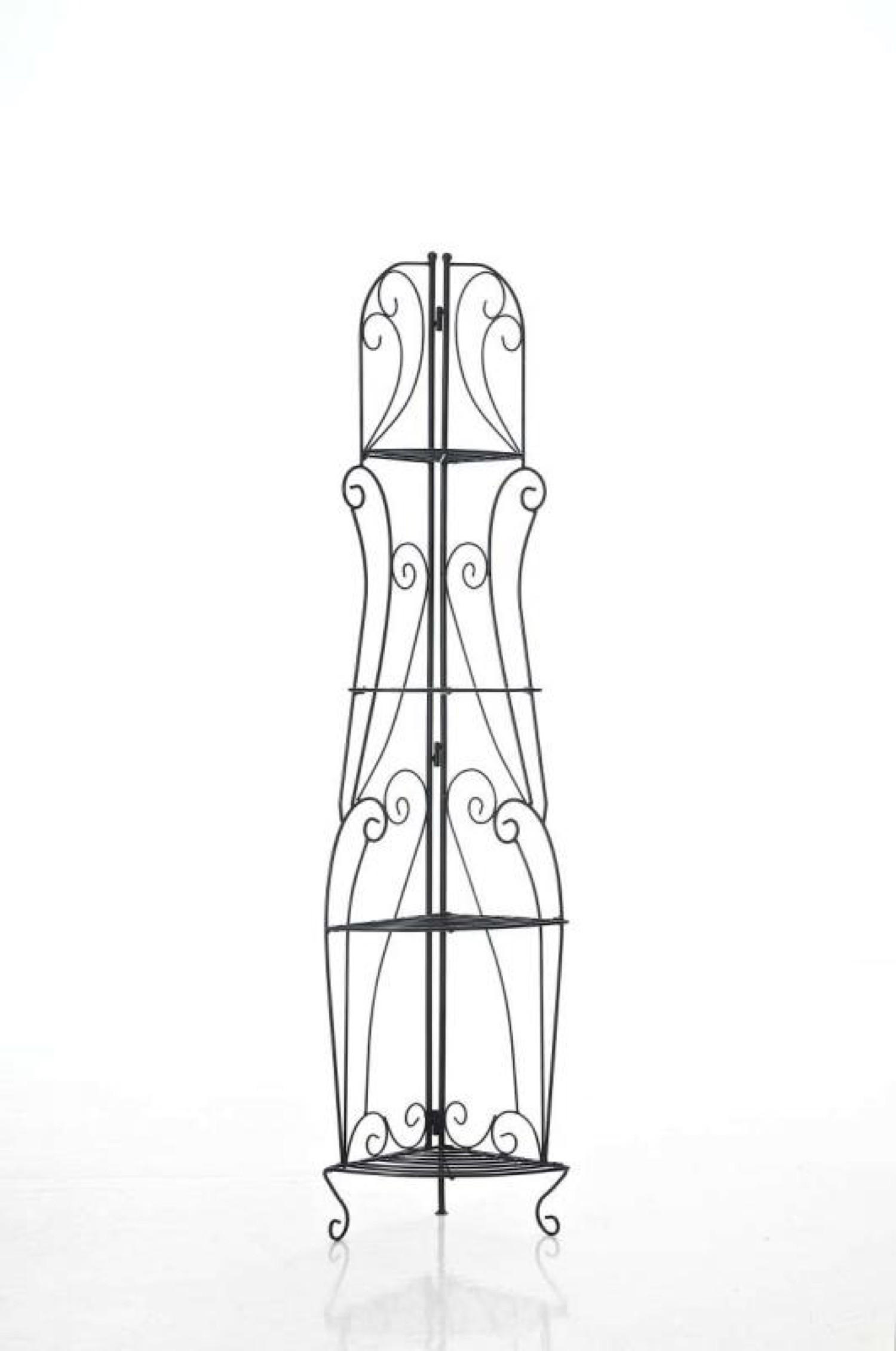 STANDREGAL Irmi schwarz - Schwarz, Metall (40/154/30cm) - TPFGarden