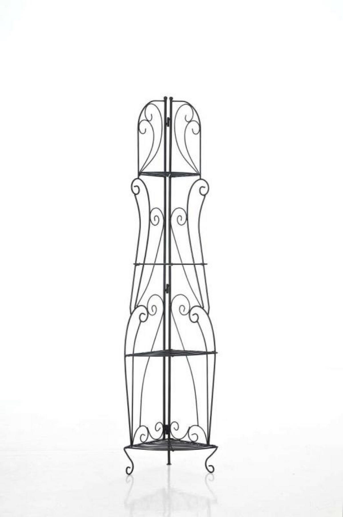 STANDREGAL Irmi schwarz - Schwarz, Metall (40/154/30cm) - TPFGarden