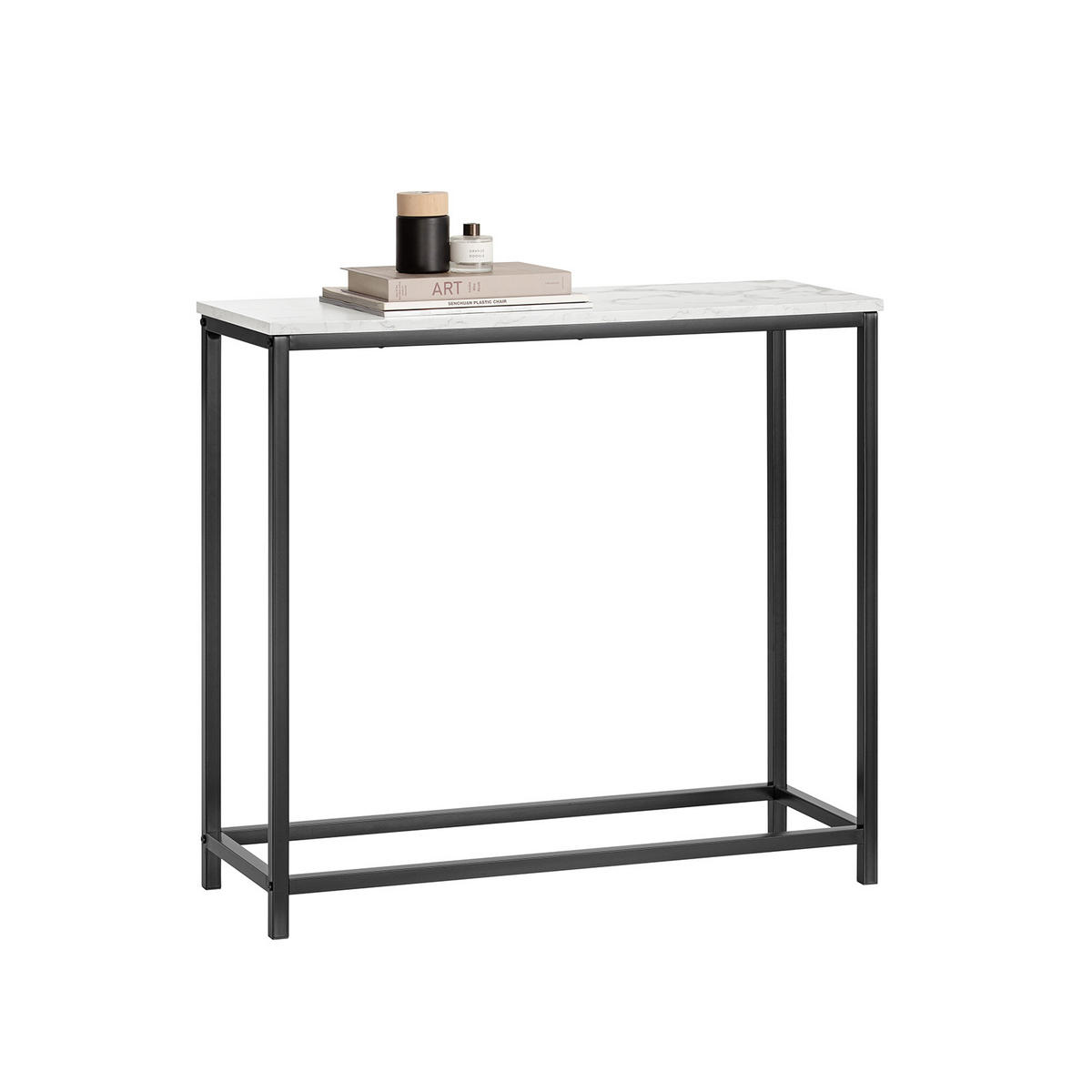 KONSOLENTISCH Schwarz - Schwarz, Holzwerkstoff (30/80/75cm) - SoBuy