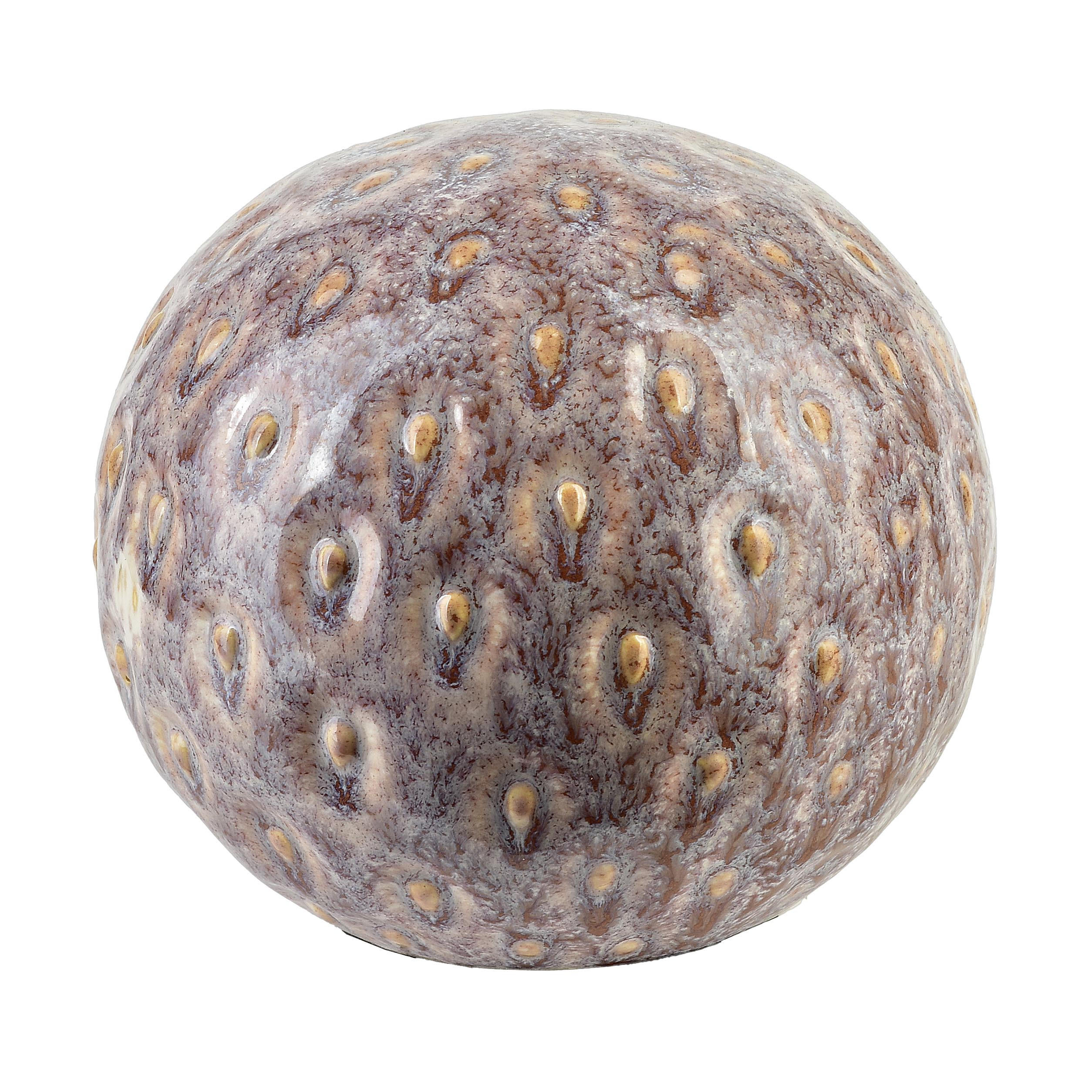 DEKO-KUGEL Saggio Braun 10/10/9 cm Keramik - Braun, Keramik (10/10/9cm) - Mondex