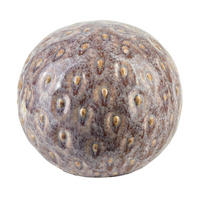 DEKO-KUGEL Saggio Braun 10/10/9 cm Keramik - Braun, Keramik (10/10/9cm) - Mondex