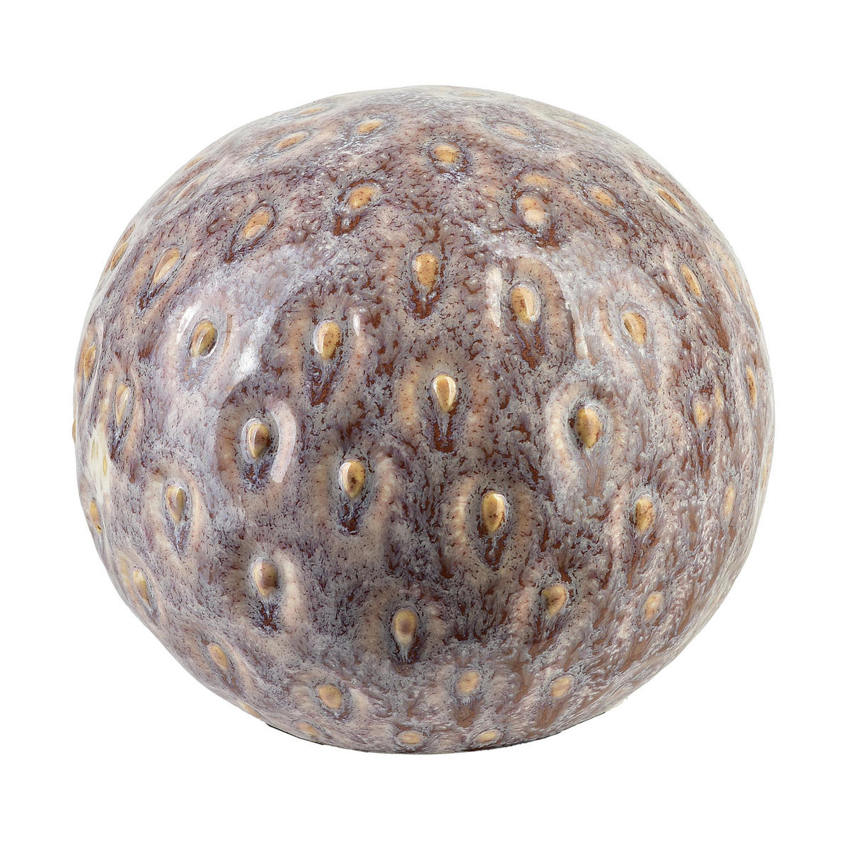 DEKO-KUGEL Saggio Braun 10/10/9 cm Keramik - Braun, Keramik (10/10/9cm) - Mondex