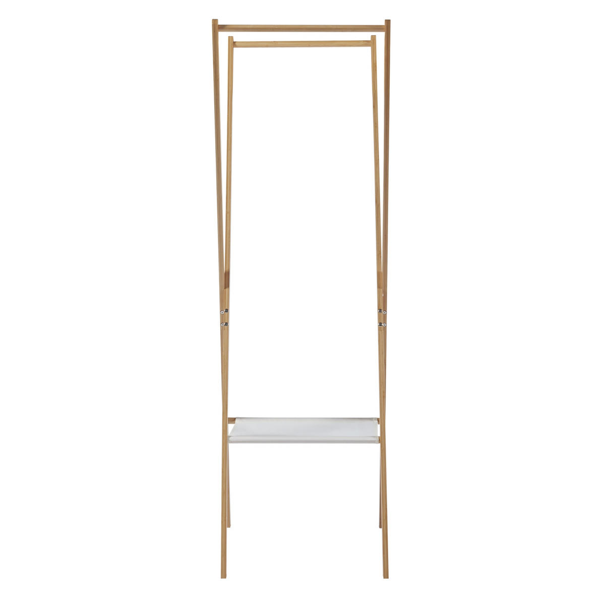 GARDEROBENSTÄNDER Iisalmi - Naturfarben, Holz (50/156/57cm) - [en.casa]
