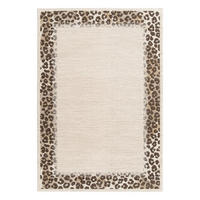 TEPPICH, Weicher mit Leoparden-Design beige - Beige, Textil (120/170cm) - AFK Living