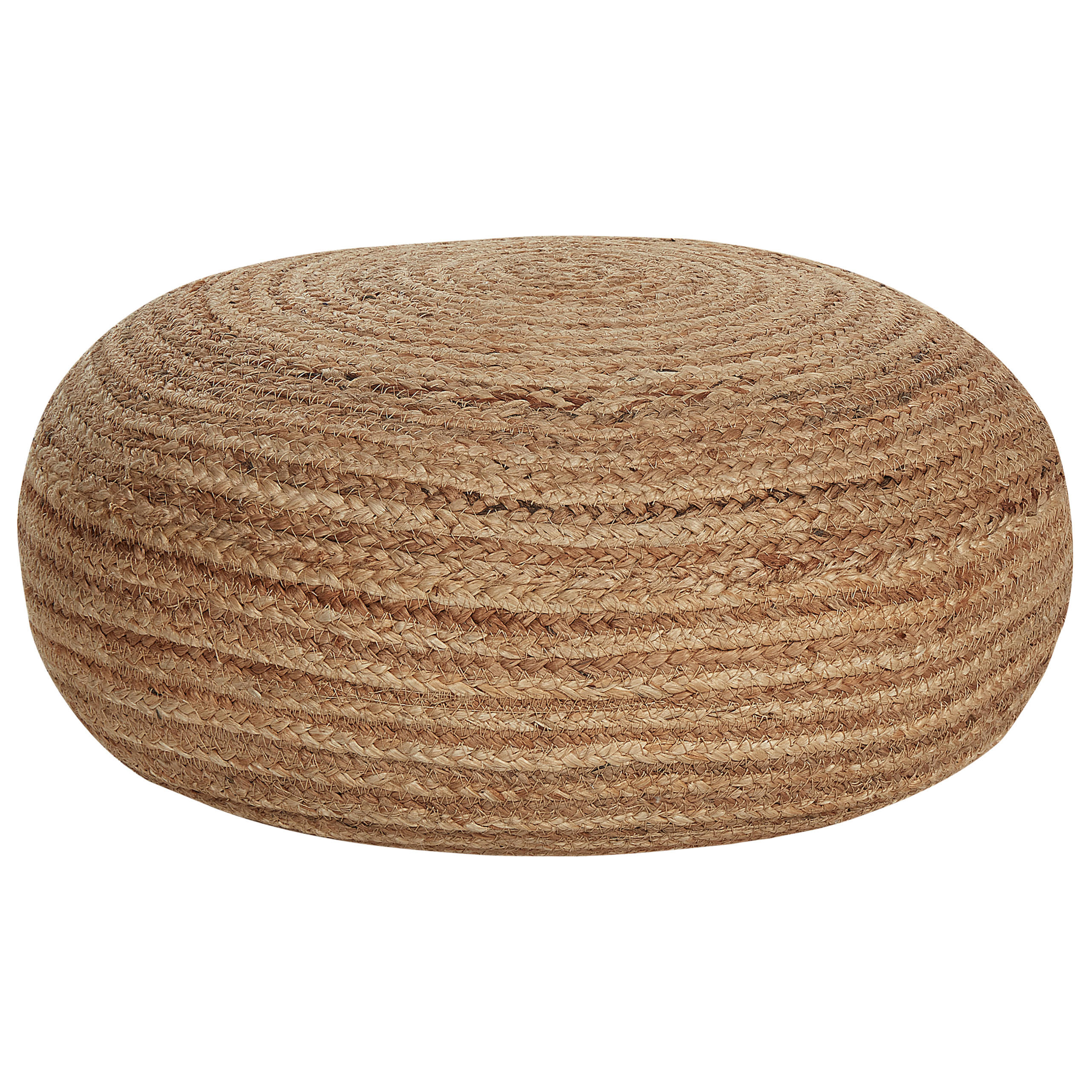 POUF Tifelt 50/50/20 cm - Beige, Naturmaterialen (50/20/50cm) - Beliani