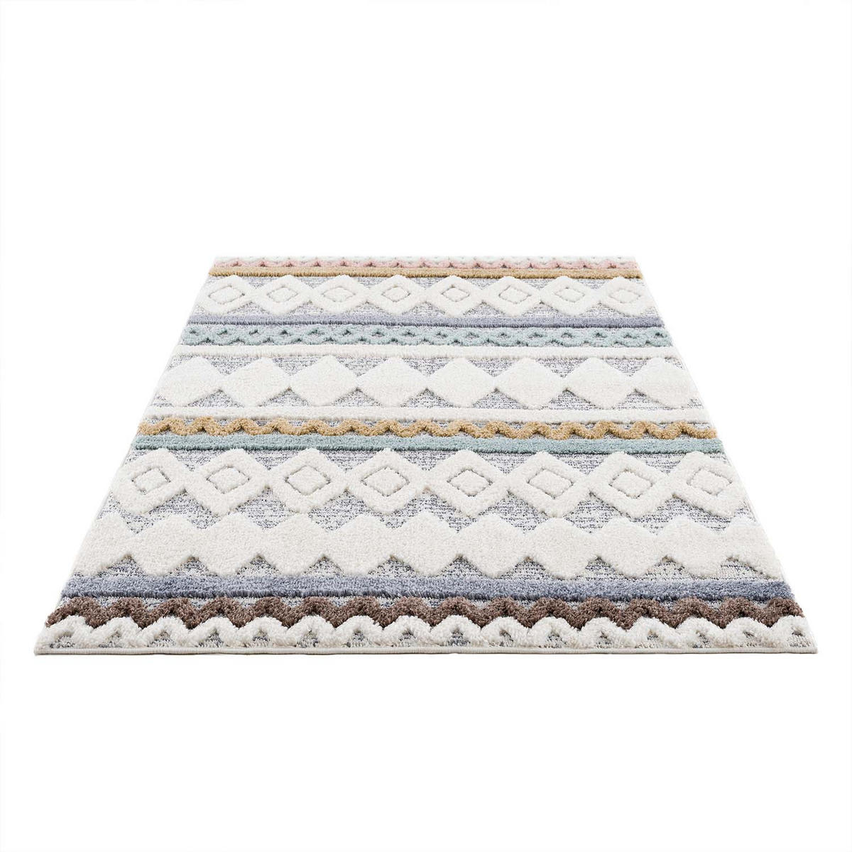 HOCHFLOR-TEPPICH Focus 3013 Multi 120x170 cm - Multicolor, Textil (120/170cm) - carpet city