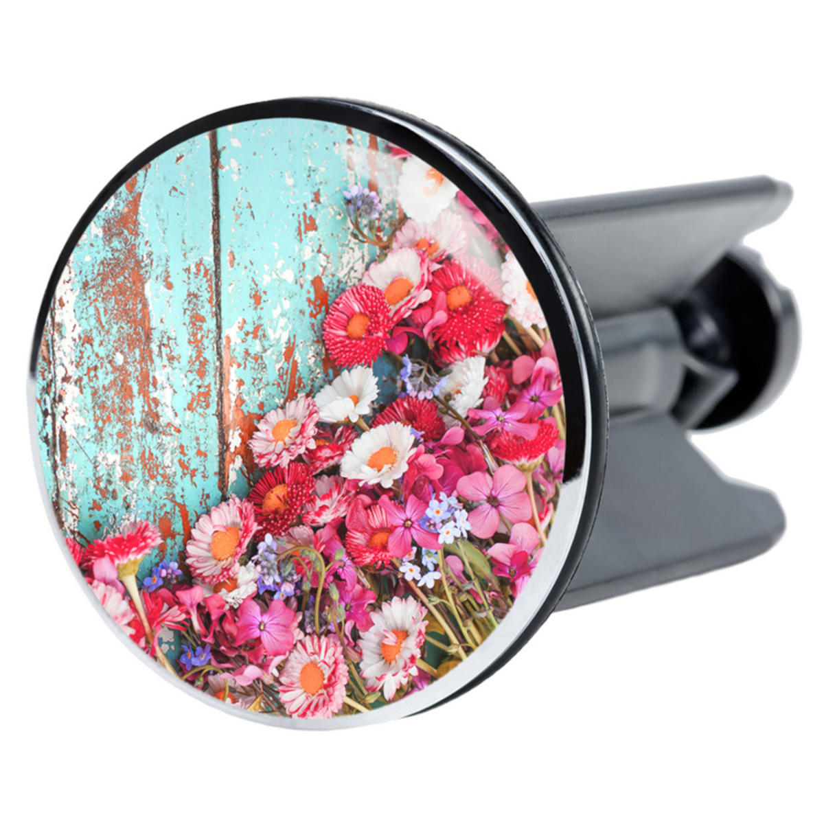 WASCHBECKENSTÖPSEL Spring - Türkis, Kunststoff/Metall (4/7/7cm) - Sanilo