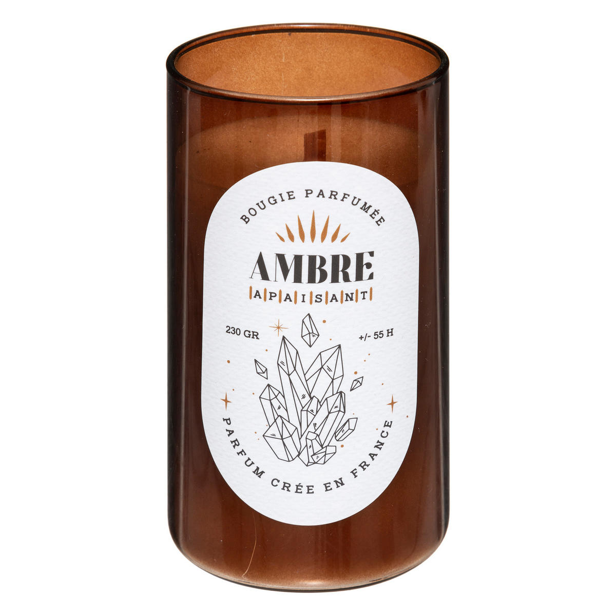 DUFTKERZE im Glas 6,5/6,5/12 cm - Orange, Paraffin (6.5/12cm) - Atmosphera Createur d´interieur