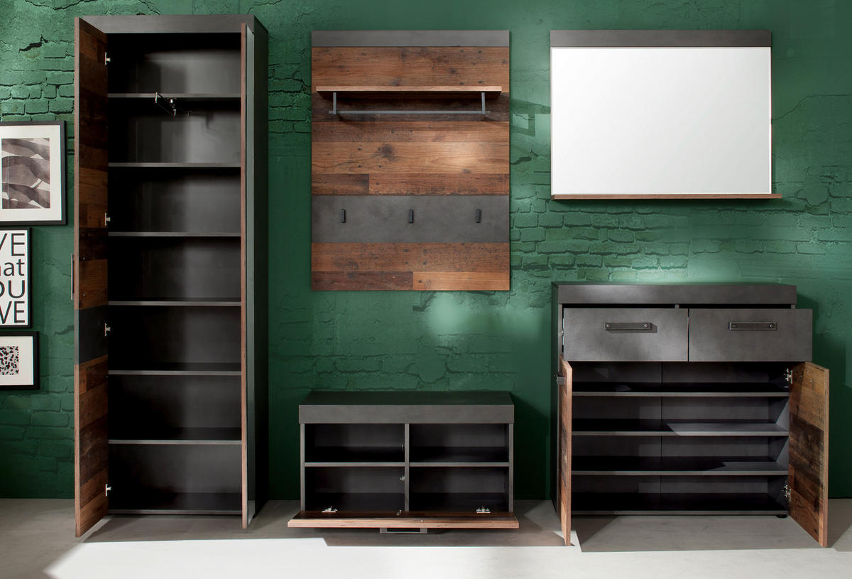 GARDEROBE Braun - Braun, Holzwerkstoff (265/192/37cm) - ebuy24