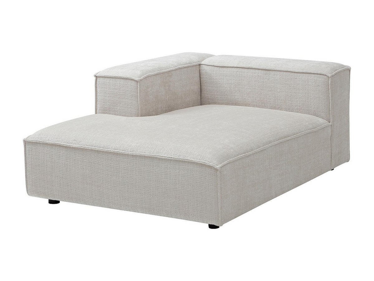 RECAMIERE ohne Schlaffunktion - 1 Person - stoff - beige Ruzolo - Beige, Textil (120/67/169cm) - Vente-Unique
