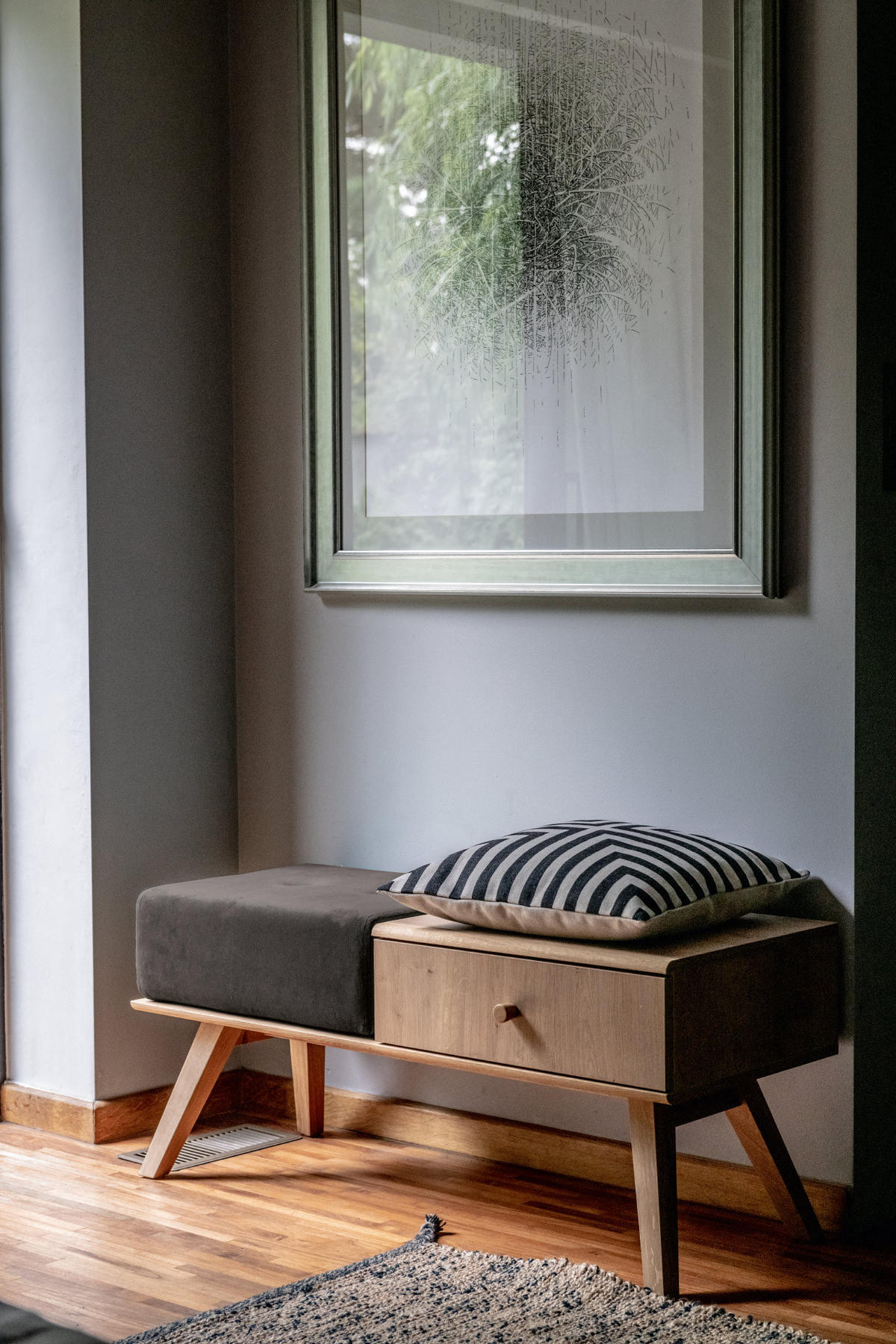 KISSEN FÜR SITZBANK NATURE 4024016 - Graphitfarben, Holzwerkstoff (40/50/18cm) - Vox Möbel