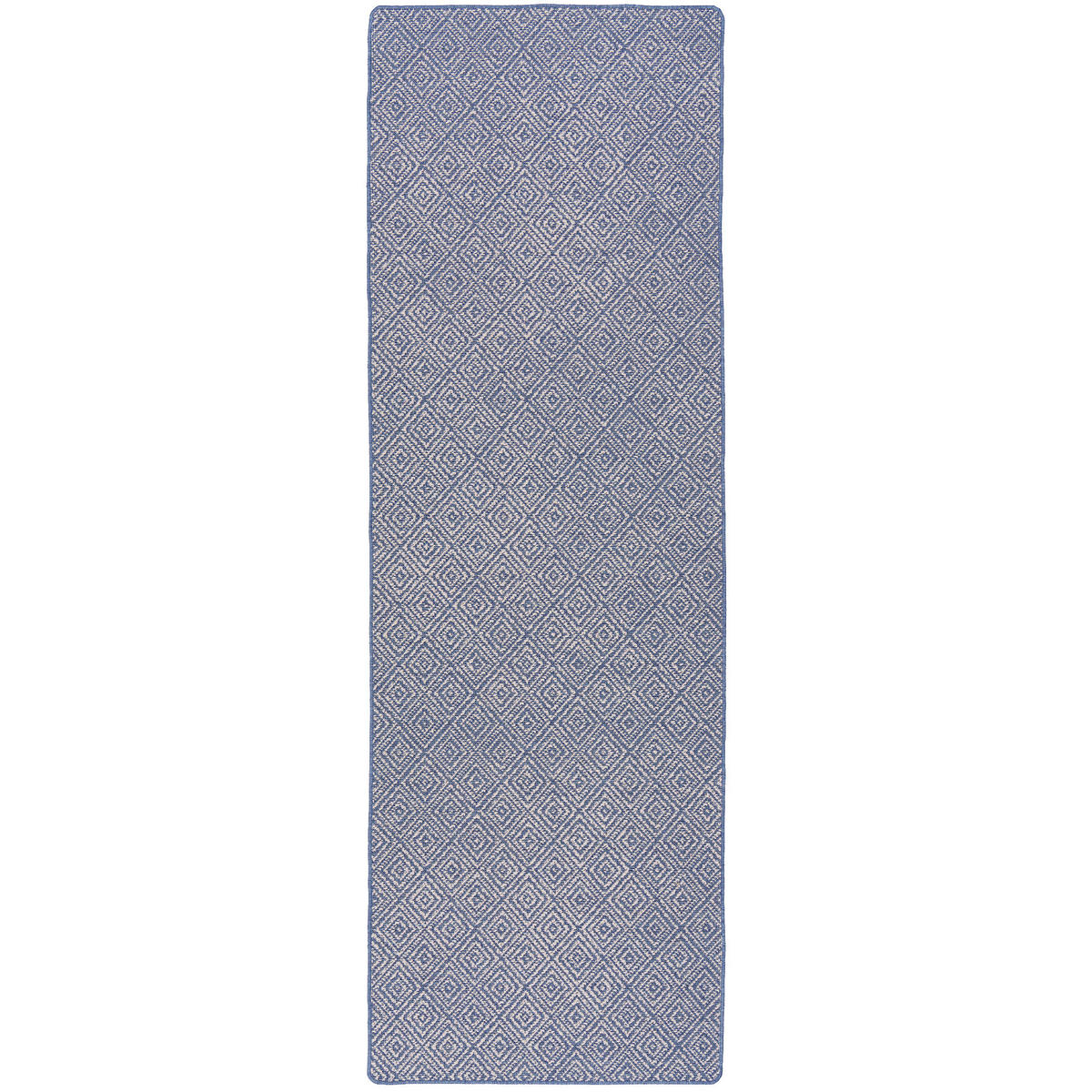 IN- UND OUTDOOR TEPPICH LÄUFER BEIDSEITIG NEWPORT - Blau, Textil (100/300cm) - Snapstyle