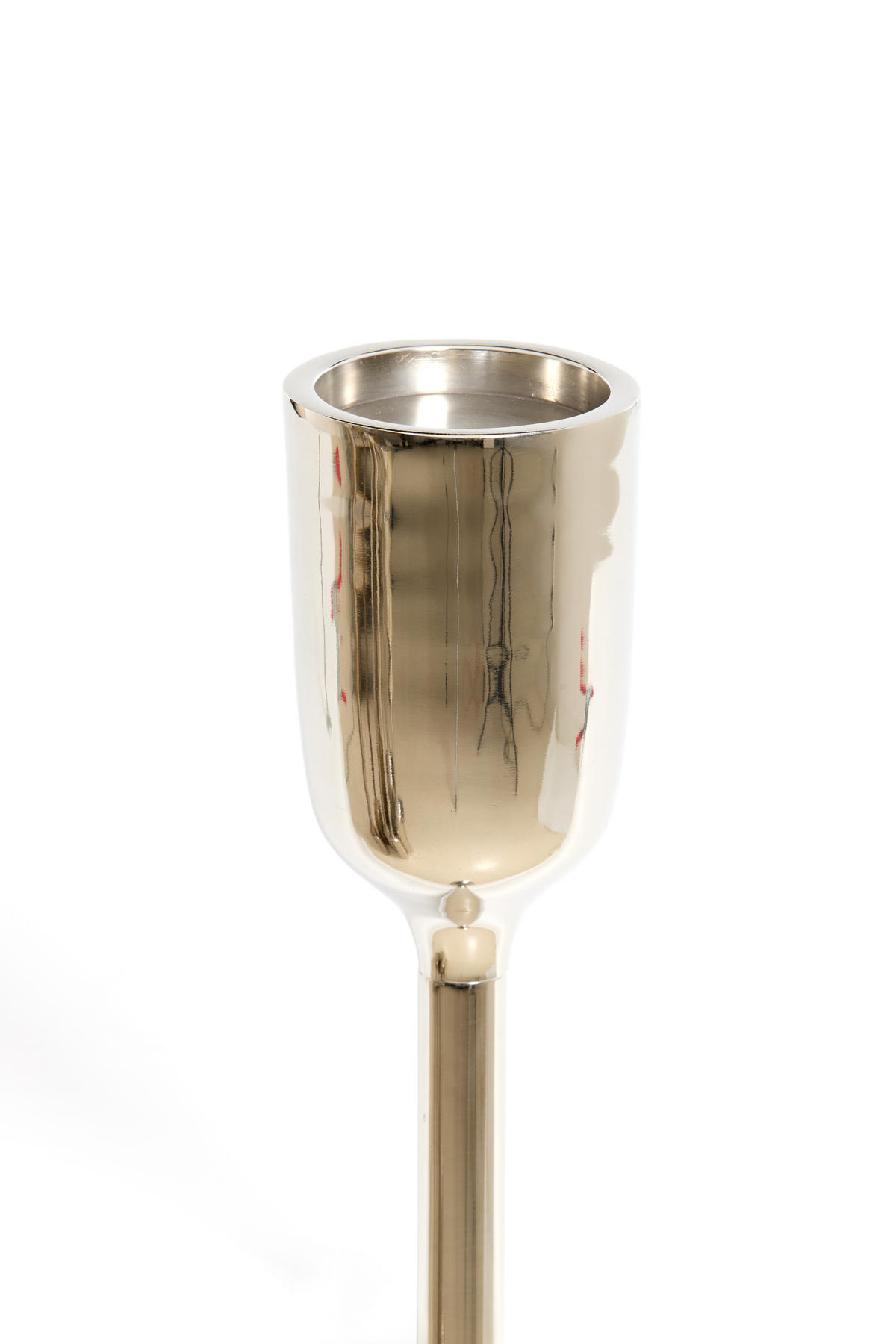 KERZENHALTER Velez Silber Ø13/104 cm - Silberfarben, Metall (13/104/13cm) - Light & Living