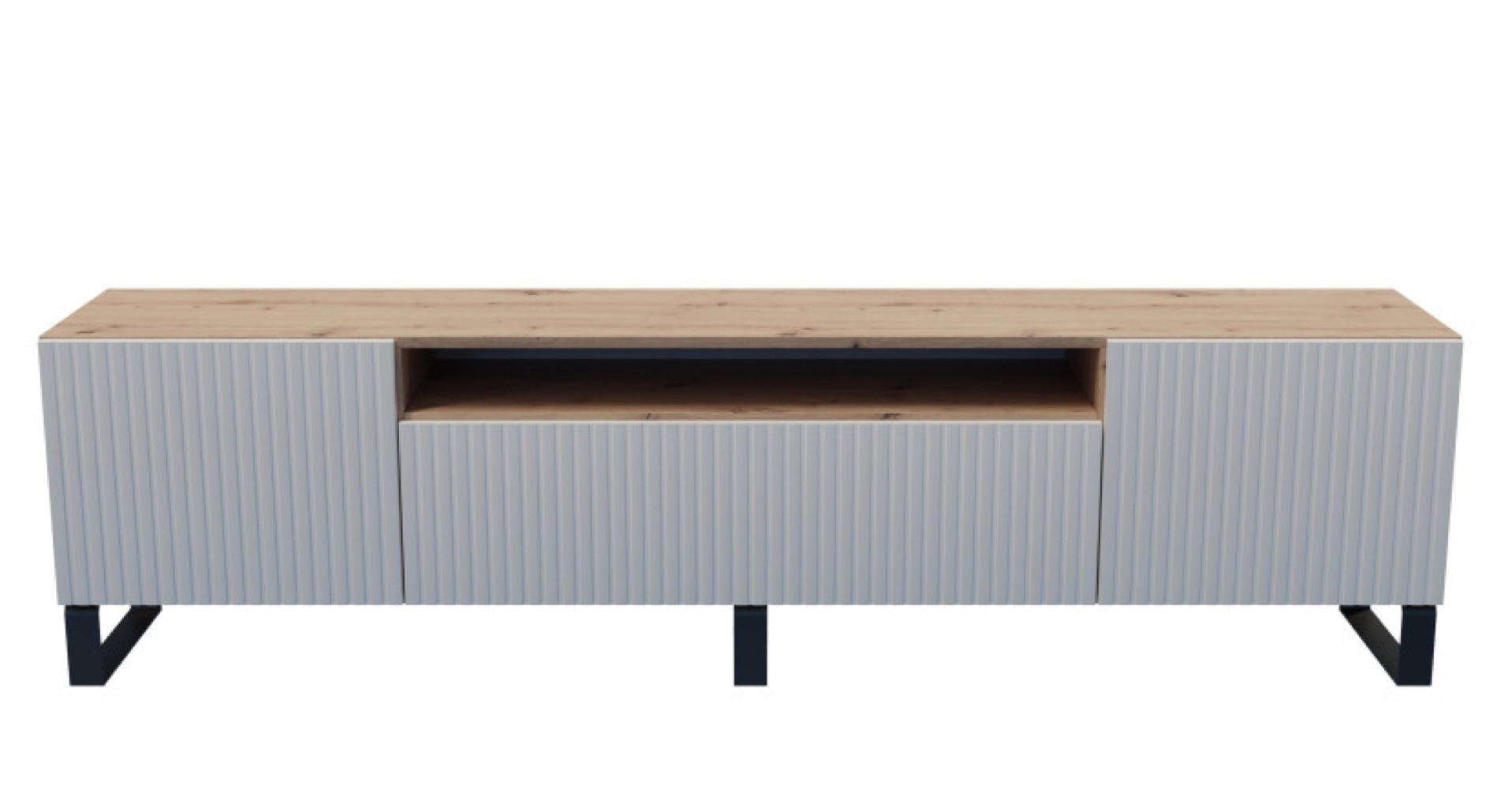 Sepro Meble Tv-Schrank Weiß, Hellbraun 200x53x41 cm