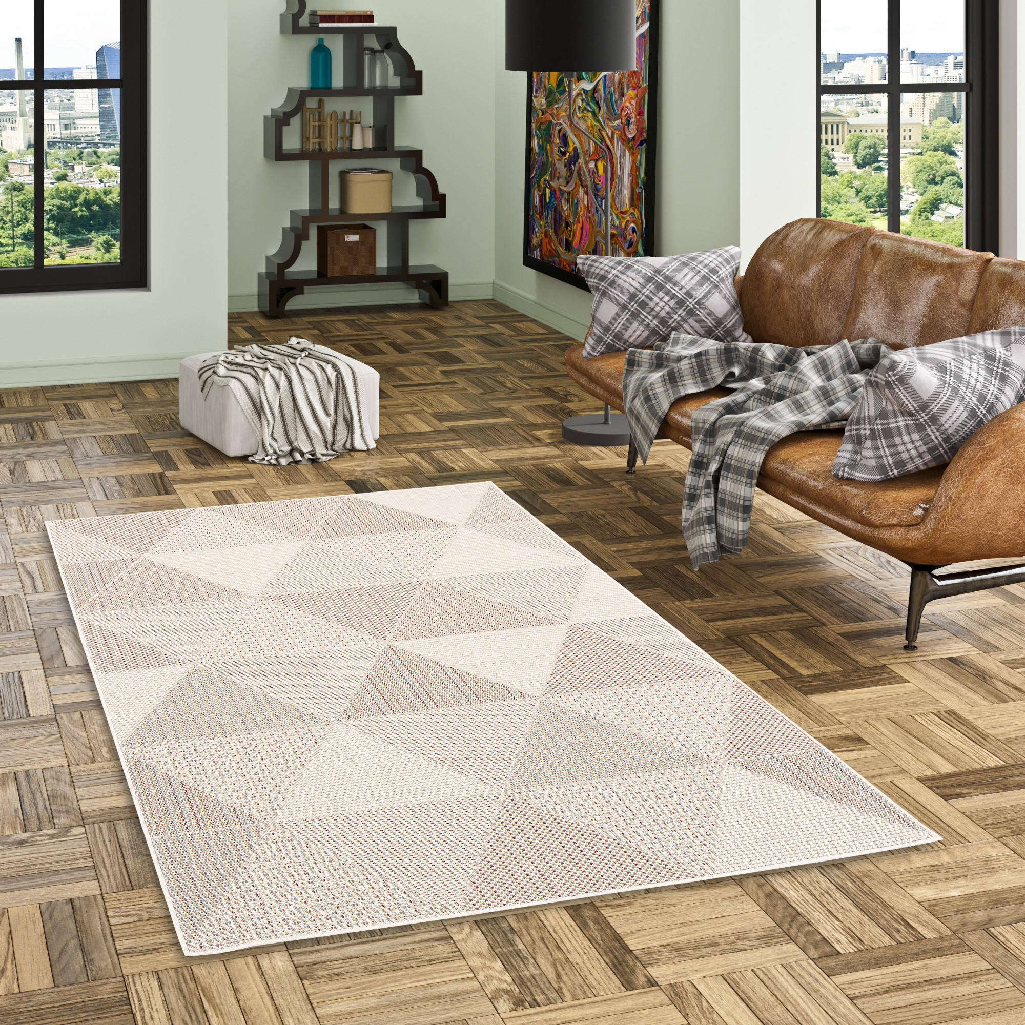 Thumbnail - Pergamon IN, Beige, Textil, 80x150 cm, Teppiche & Böden, Teppiche, Outdoorteppiche