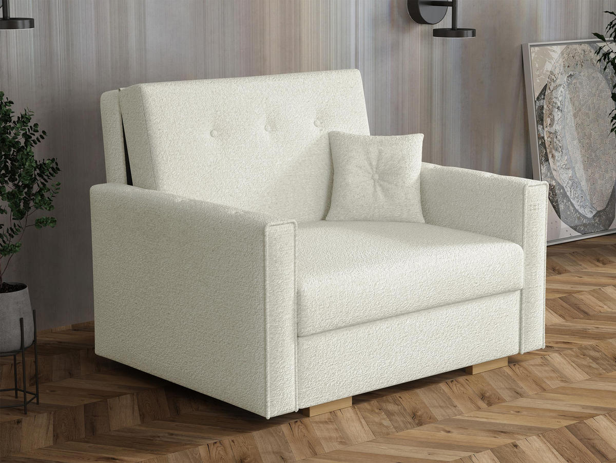 SCHLAFSOFA Viva Sonic I - Schwarz/Naturfarben, Holz/Textil (103/85/100cm) - MIRJAN24