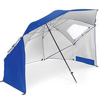 SONNENSCHIRM,BLAU, Bezug aus Oxford-Gewebe, Schirmdurchmesser: 212 cm - Blau, Textil (212/212cm) - Authentics