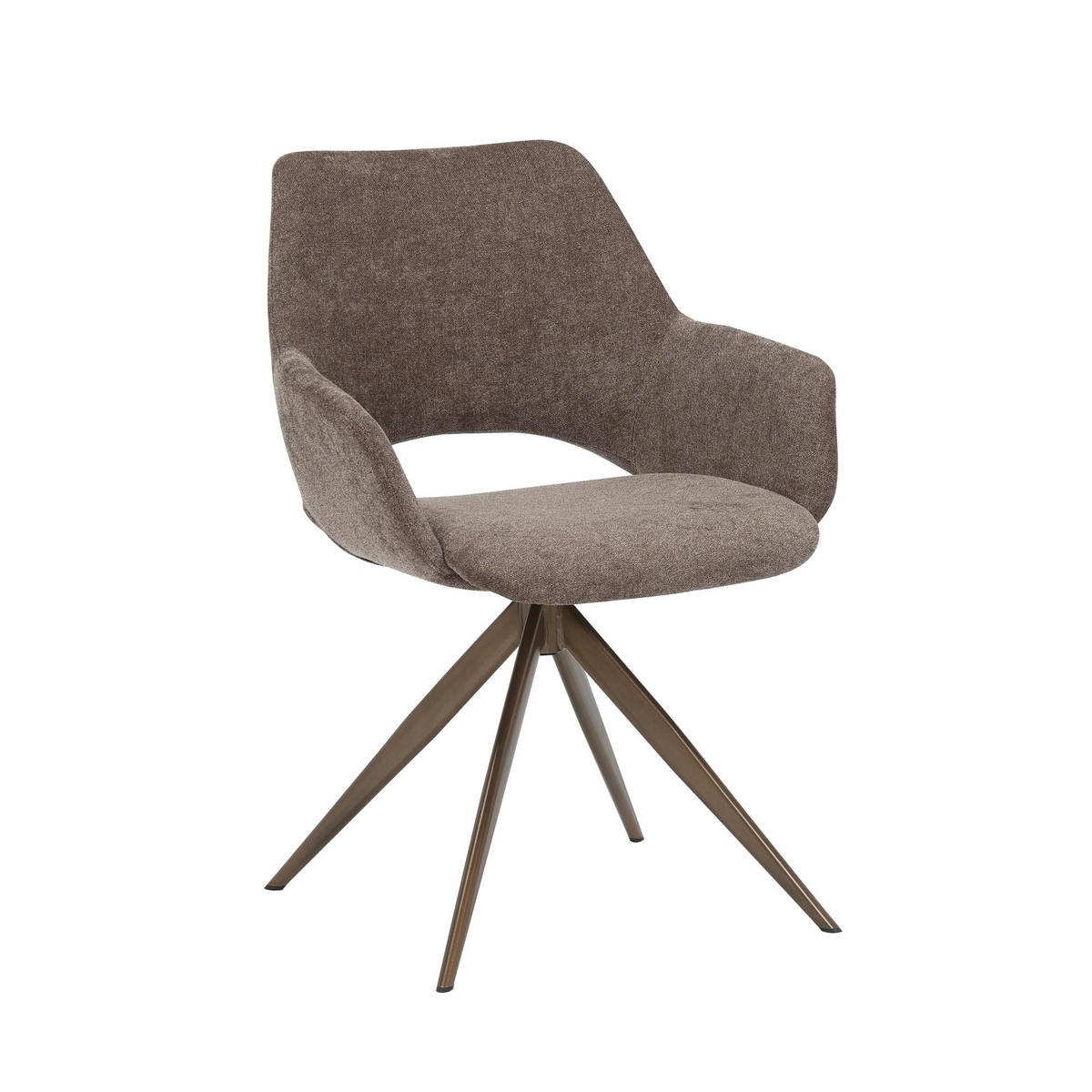 ESSZIMMERSTUHL Daisy Braun 60/61/82 cm - Braun, Textil (61/82/60cm) - Starfurn