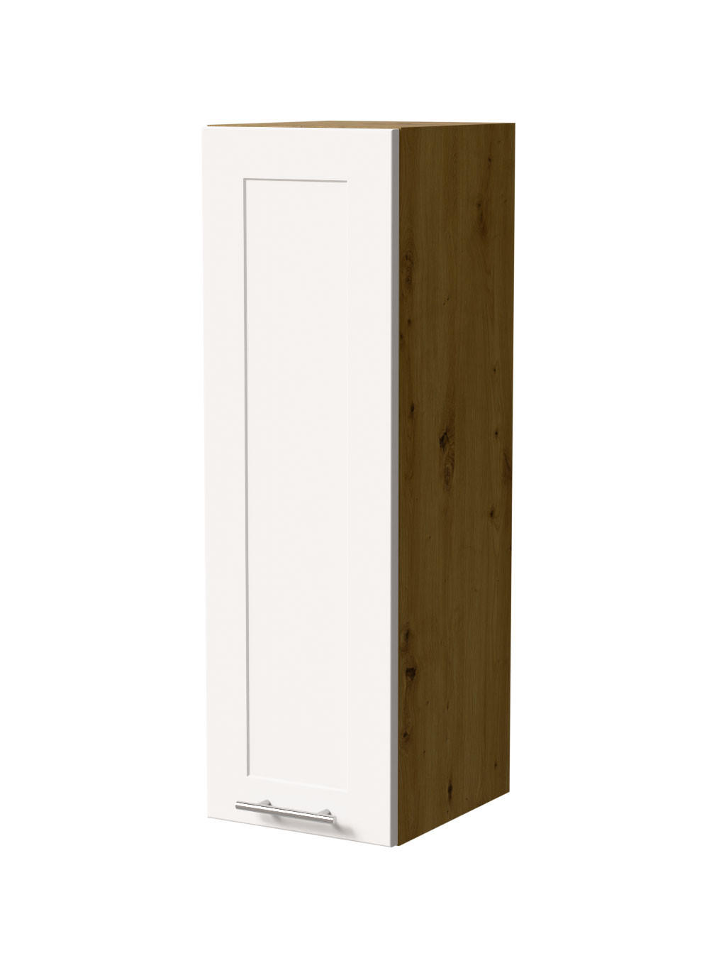HÄNGESCHRANK Oslo W4/30 Eiche Artisan / Weiß Matt 30 / 32,5 / 96cm - Eiche Artisan/Weiß, Holz/Holzwerkstoff (30/96/32.5cm) - Feldmann-Wohnen